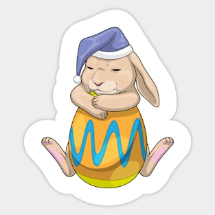 Bunny Easter Sleeping Easter egg Sticker